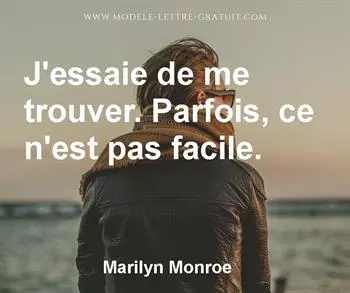 Citation de Marilyn Monroe