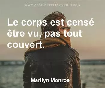 Citation de Marilyn Monroe