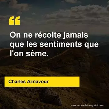 Citation Charles Aznavour