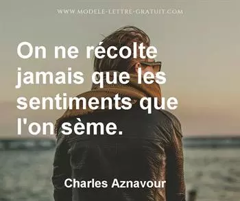 Citation de Charles Aznavour