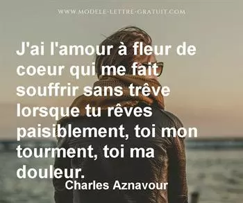 Citation de Charles Aznavour