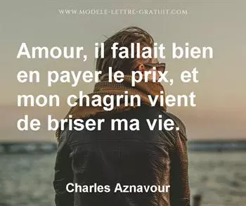 Citation de Charles Aznavour