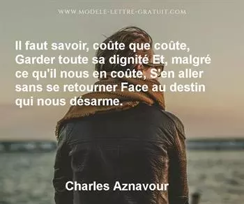Citation de Charles Aznavour