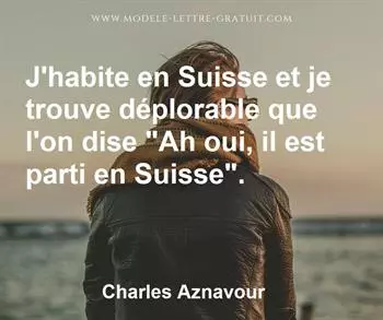 Citation de Charles Aznavour