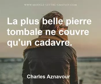 Citation de Charles Aznavour