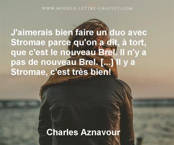 Citation de Charles Aznavour