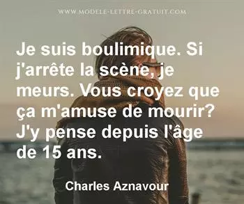 Citation de Charles Aznavour