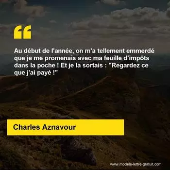 Citation Charles Aznavour