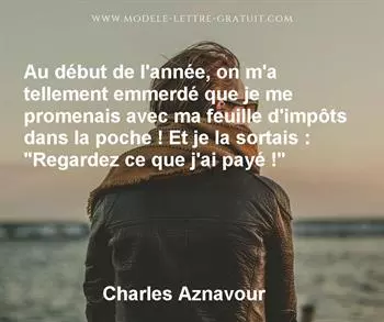 Citation de Charles Aznavour