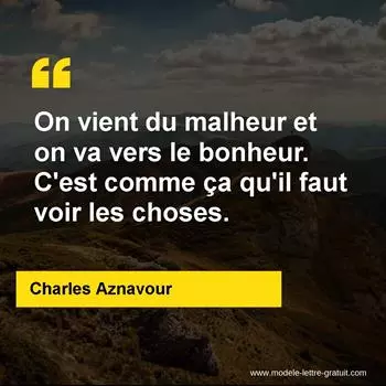 Citation Charles Aznavour