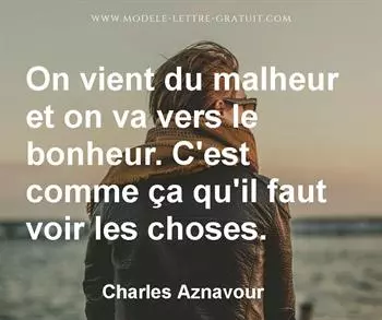Citation de Charles Aznavour