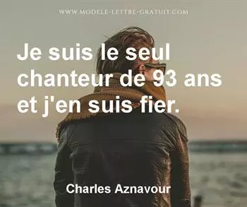 Citation de Charles Aznavour