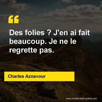 Citation Charles Aznavour