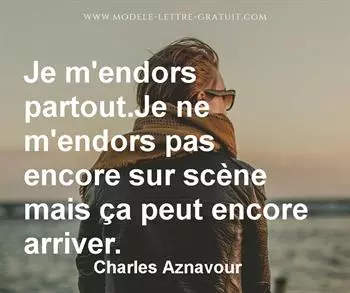 Citation de Charles Aznavour