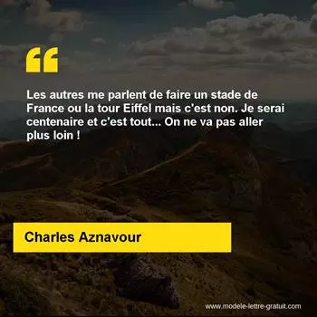 Citation Charles Aznavour