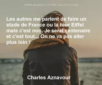 Citation de Charles Aznavour