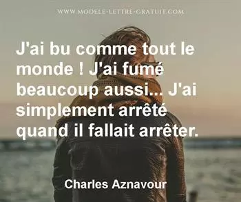 Citation de Charles Aznavour