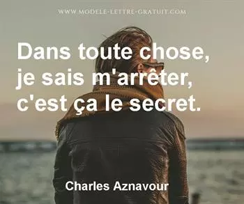 Citation de Charles Aznavour