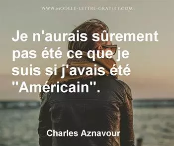 Citation de Charles Aznavour
