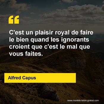 Citation de Alfred Capus