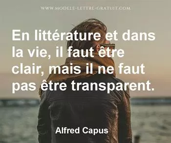 Citation de Alfred Capus