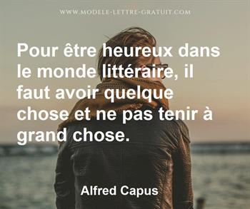 Citation de Alfred Capus