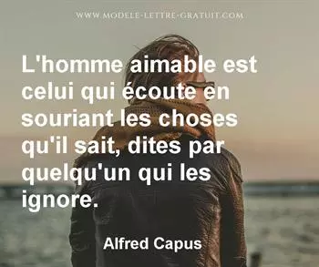 Citation de Alfred Capus