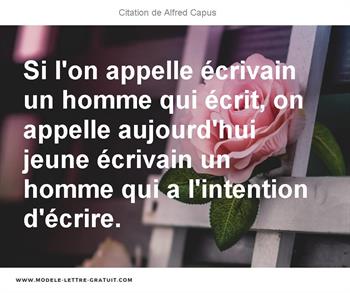 Citations Alfred Capus
