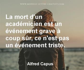 Citation de Alfred Capus