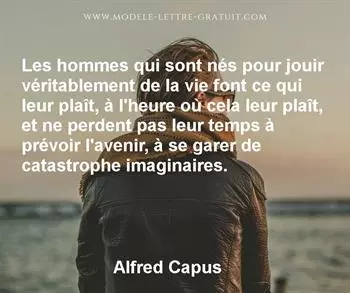 Citation de Alfred Capus