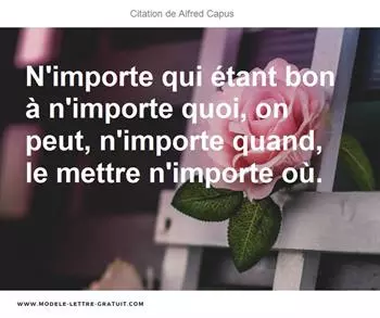 Citations Alfred Capus