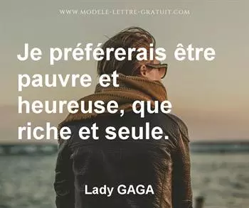 Citation de Lady GAGA