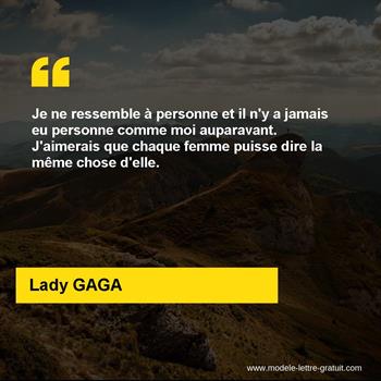 Citation de Lady GAGA