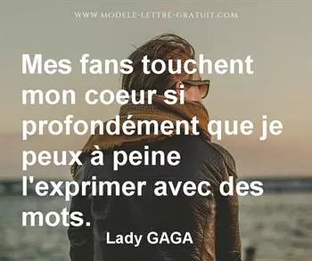 Citation de Lady GAGA