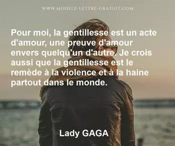 Citation de Lady GAGA