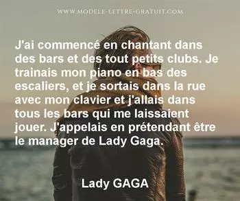 Citation de Lady GAGA