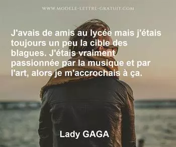 Citation de Lady GAGA
