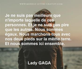 Citation de Lady GAGA