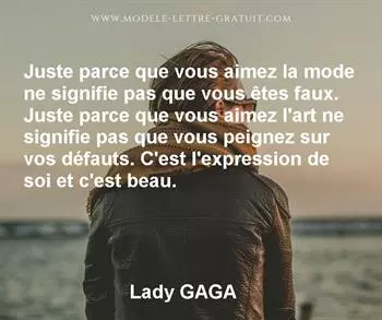 Citation de Lady GAGA