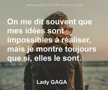 Citation de Lady GAGA