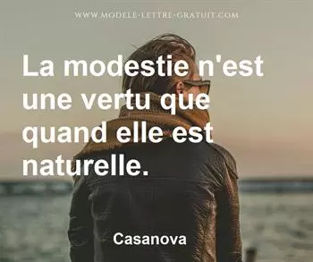 Citation de Casanova