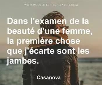Citation de Casanova