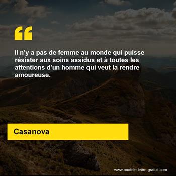 Citation de Casanova