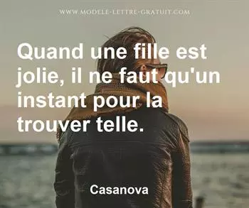 Citation de Casanova