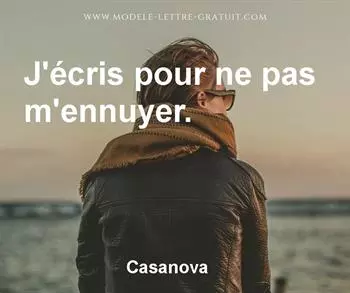 Citation de Casanova