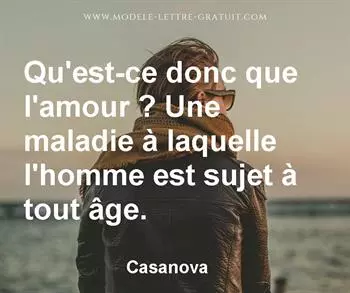 Citation de Casanova