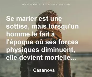 Citation de Casanova
