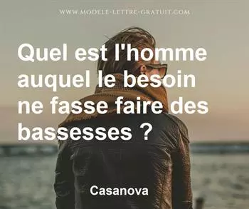 Citation de Casanova