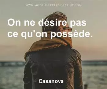 Citation de Casanova