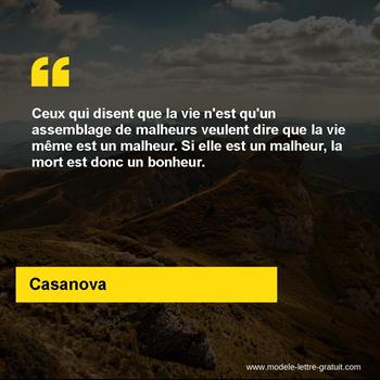 Citation de Casanova